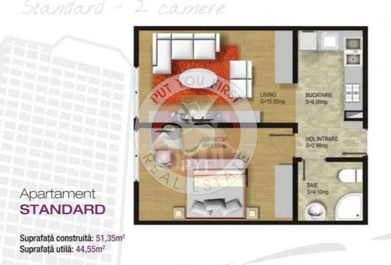 Vitan | Apartament 2 camere | semidecomandat | 44mp | B9993